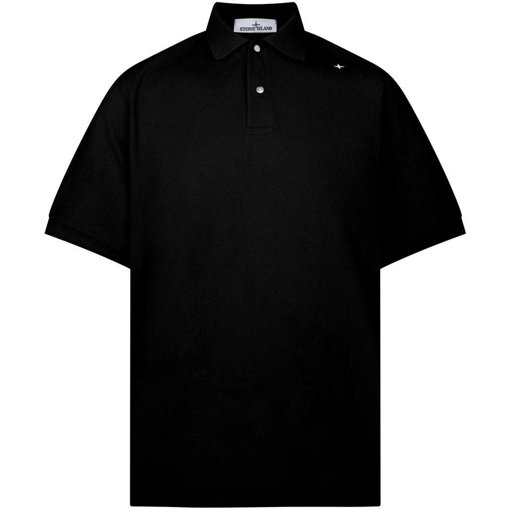 Stone Island Short Sleeve Polo Shirt. - Nero V0029